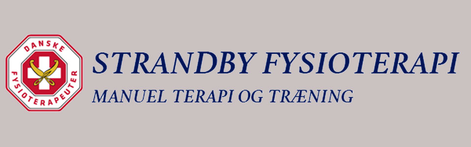 Strandby Fysioterapi logo med link til deres hjemmeside.